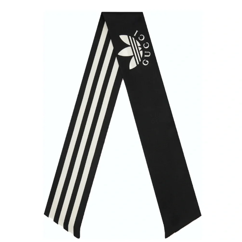 Gucci X Adidas Striped Silk Neck Bow 🔥🔥👀👀 - Picture 4 of 12